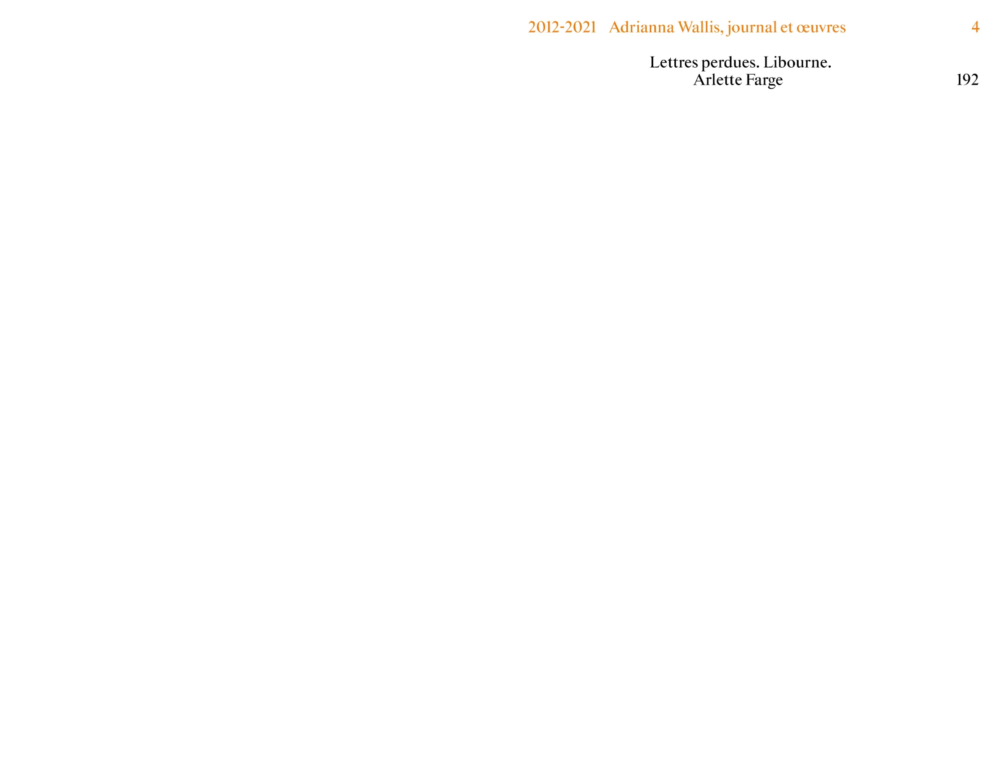 Adrianna Wallis, Arlette Farge - Les Lettres ordinaires - Image 5