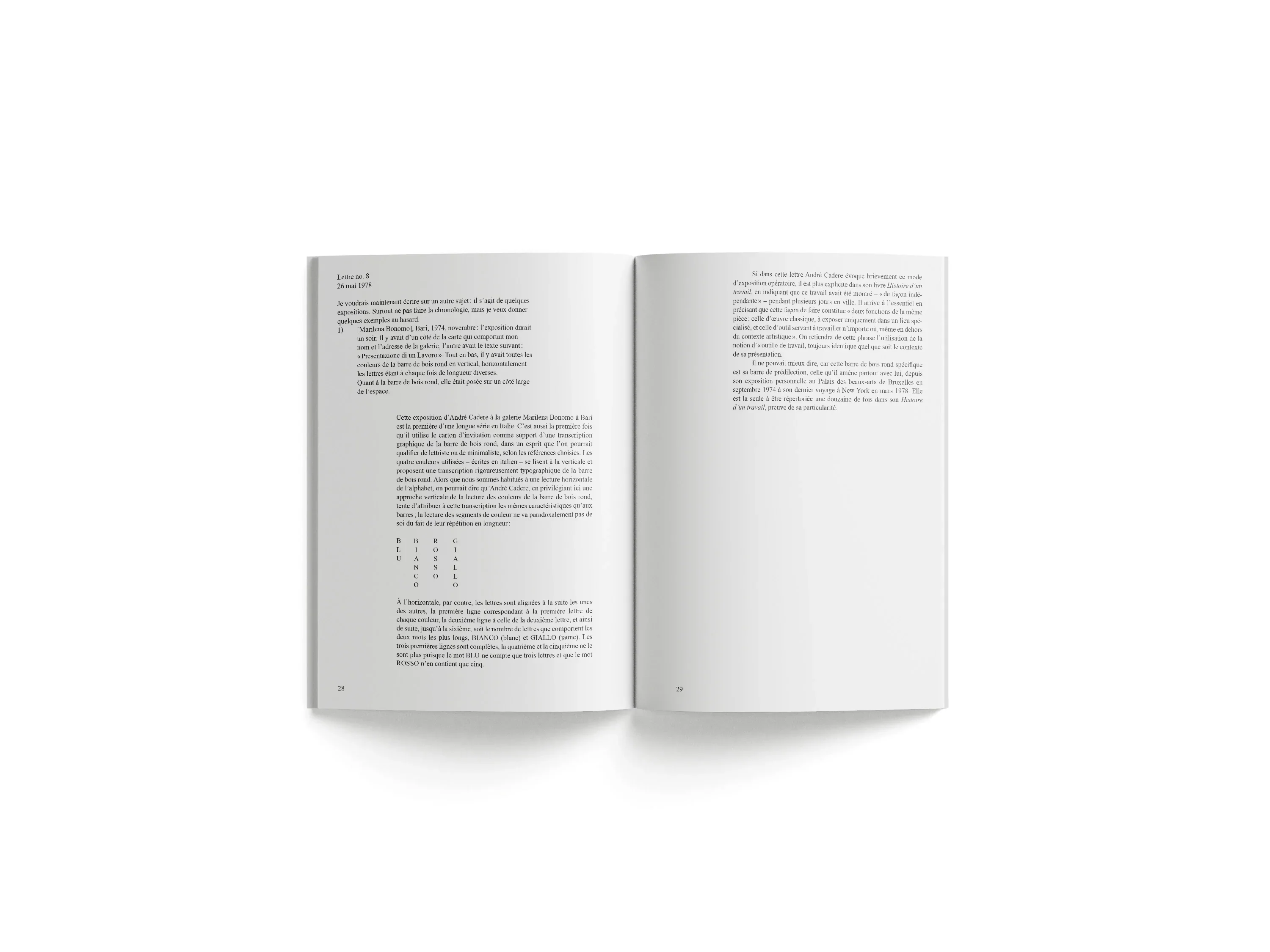André Cadere - Lettres sur un travail - Image 4