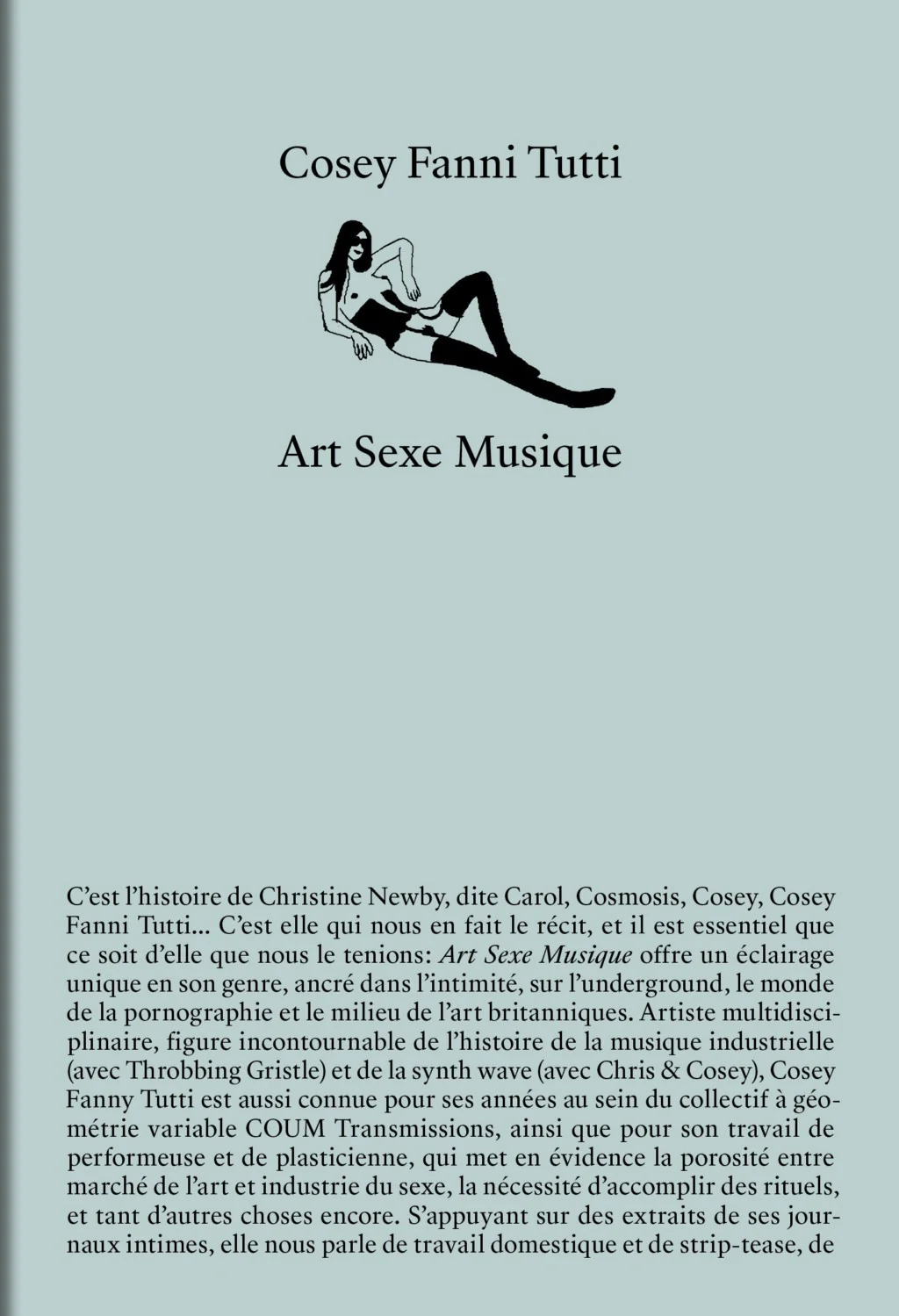 Cosey Fanni Tutti - Art Sexe Musique