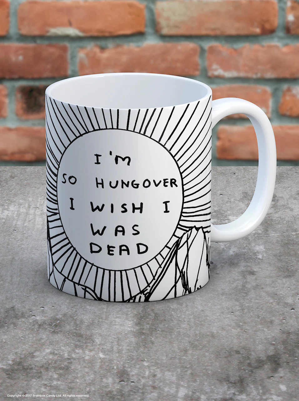 David Shrigley - "I'm So Hungover" Mug - Image 2