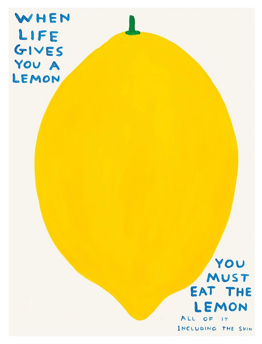 David Shrigley - When Life Gives You A Lemon (Poster)
