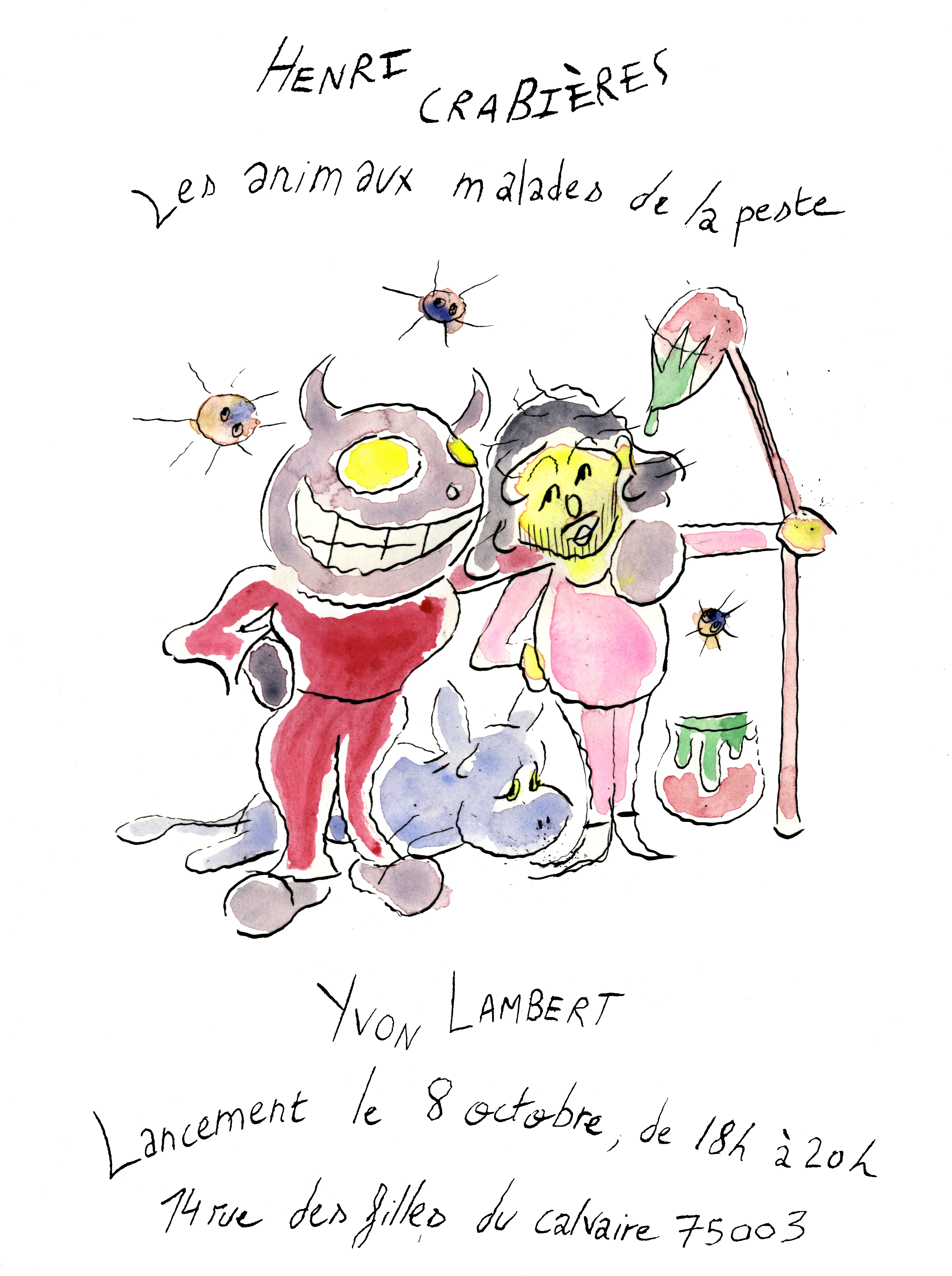 Henri Crabières - Les Animaux malades de la peste - Image 2