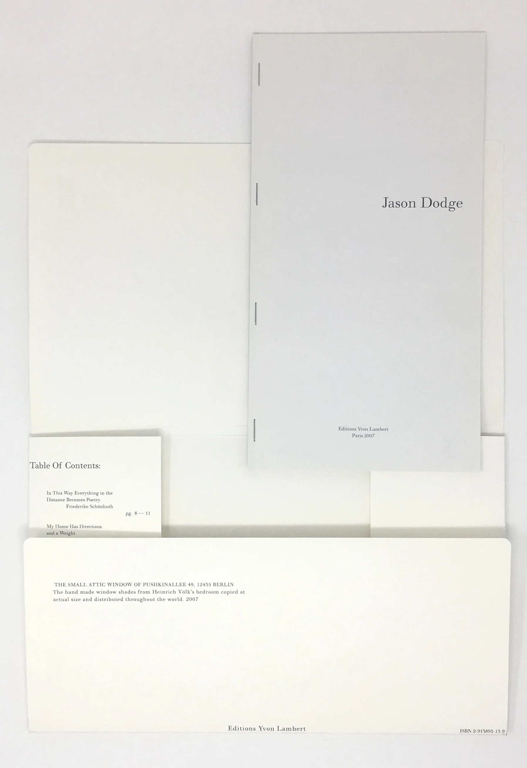 Jason Dodge (The small attic window of Pushkinallee 49) - Image 2