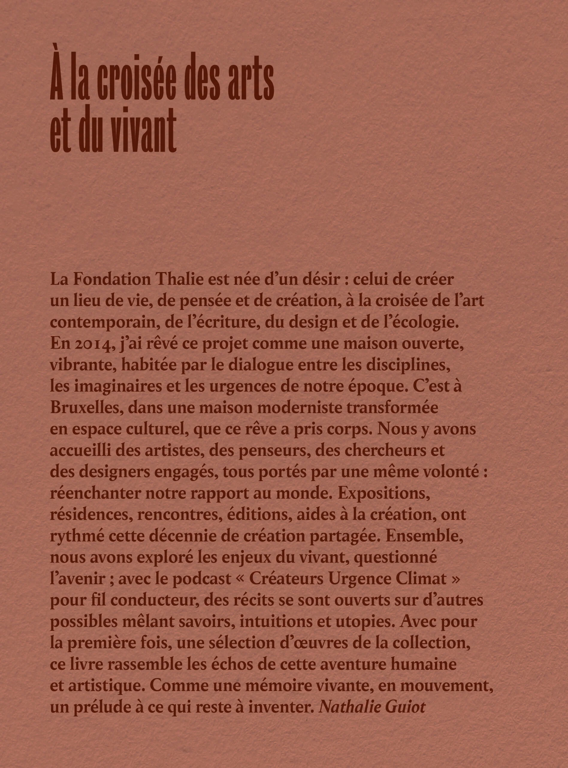 La Fondation Thalie, une décennie de création - Image 2