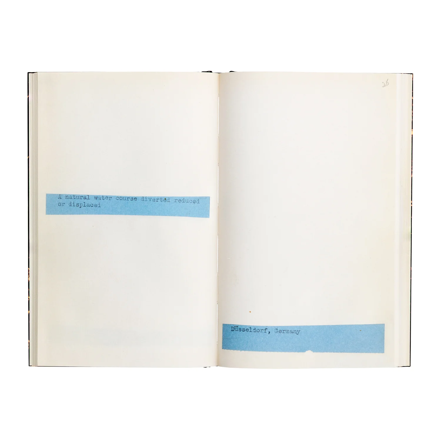 Lawrence Weiner - Terminal Boundaries and A natural water course diverted reduced or displaced - Image 10
