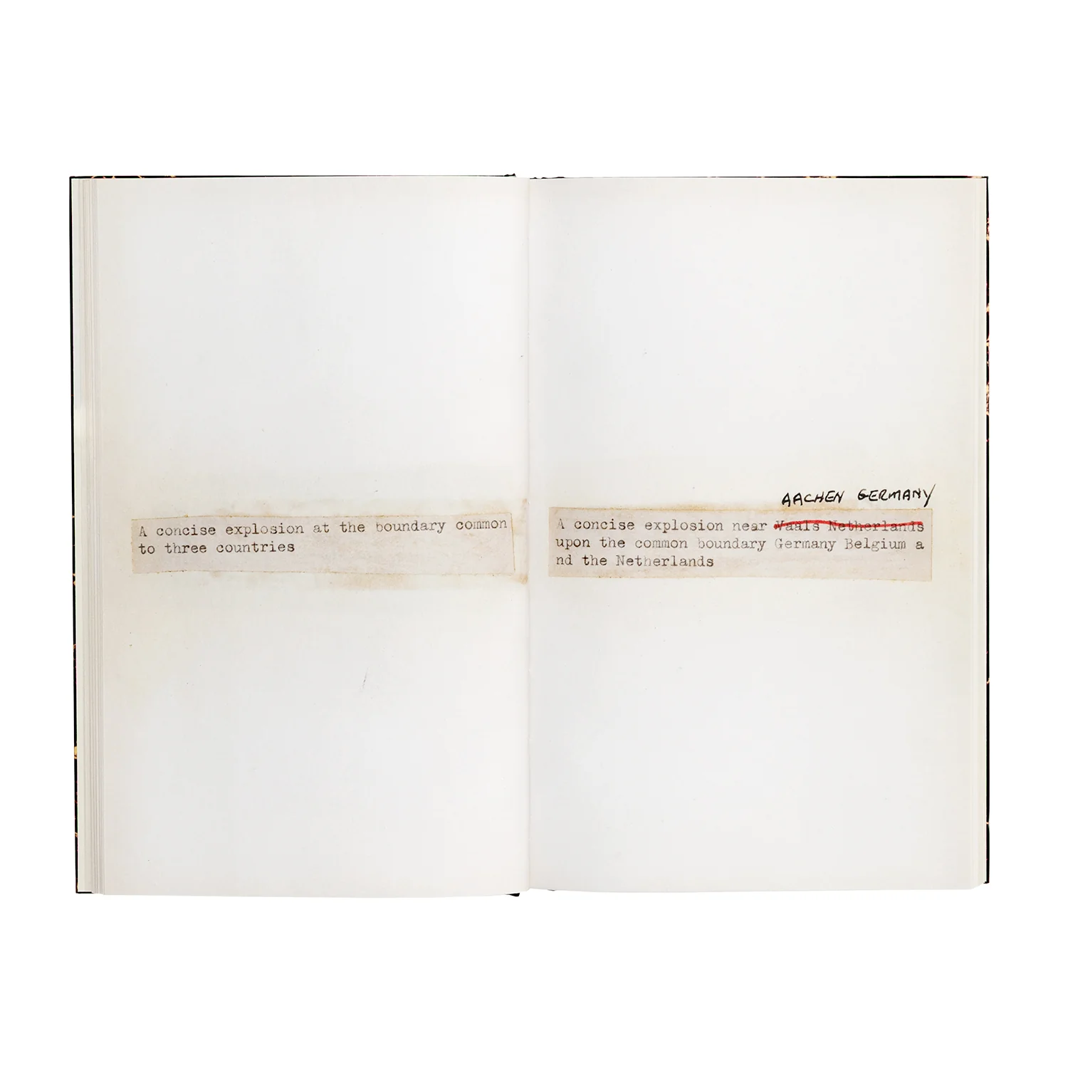 Lawrence Weiner - Terminal Boundaries and A natural water course diverted reduced or displaced - Image 6