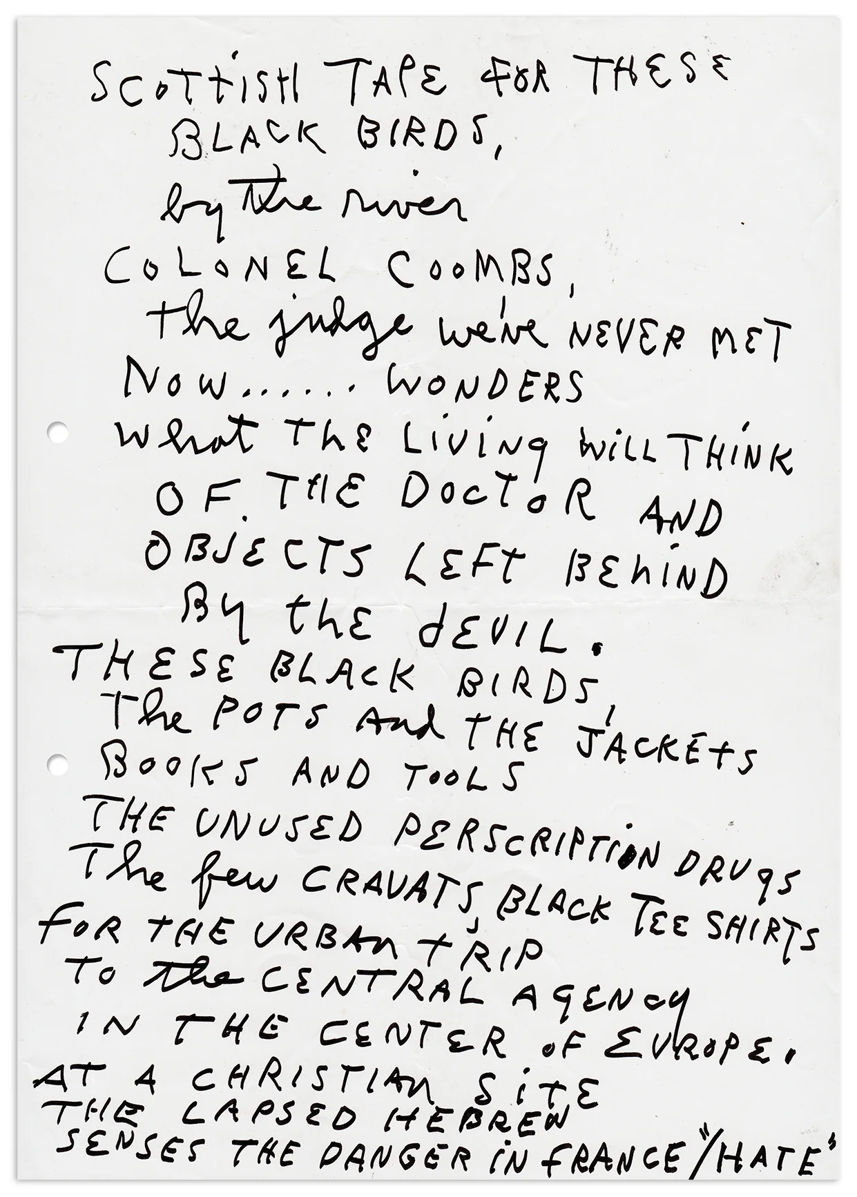 Locus Solus LXXIV. - Jim Dine