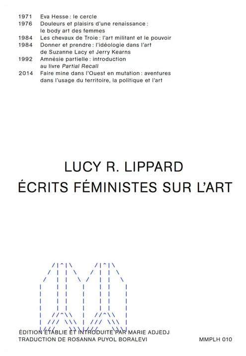 Lucy R. Lippard - Écrits féministes sur l’art