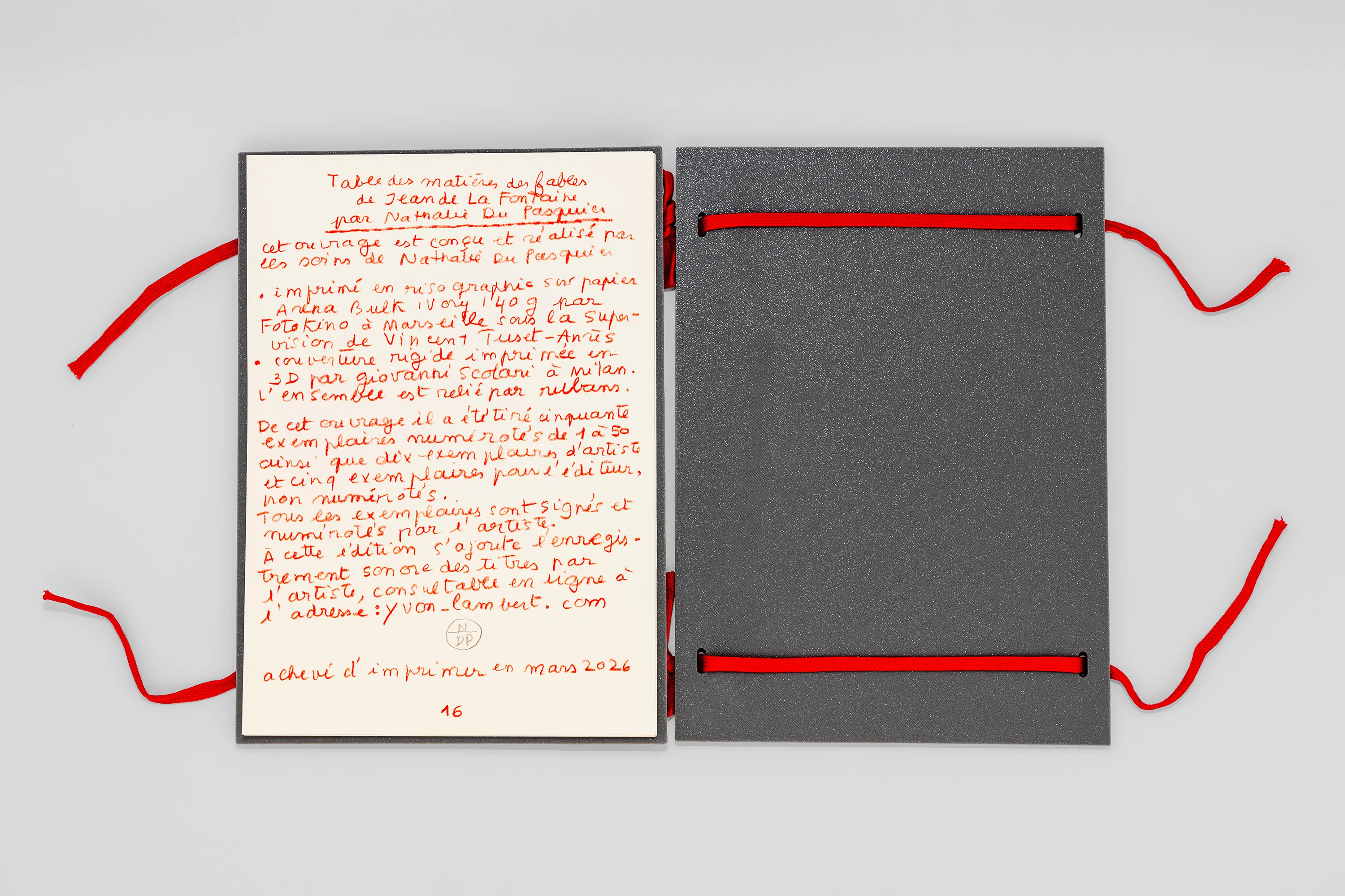 Nathalie Du Pasquier - Table des matières - Image 10