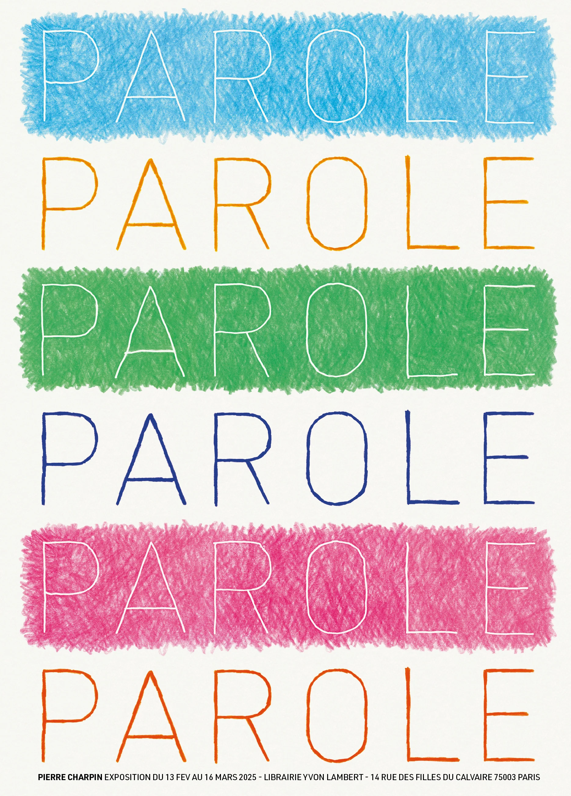 Pierre Charpin - Parole Parole Parole (Poster)