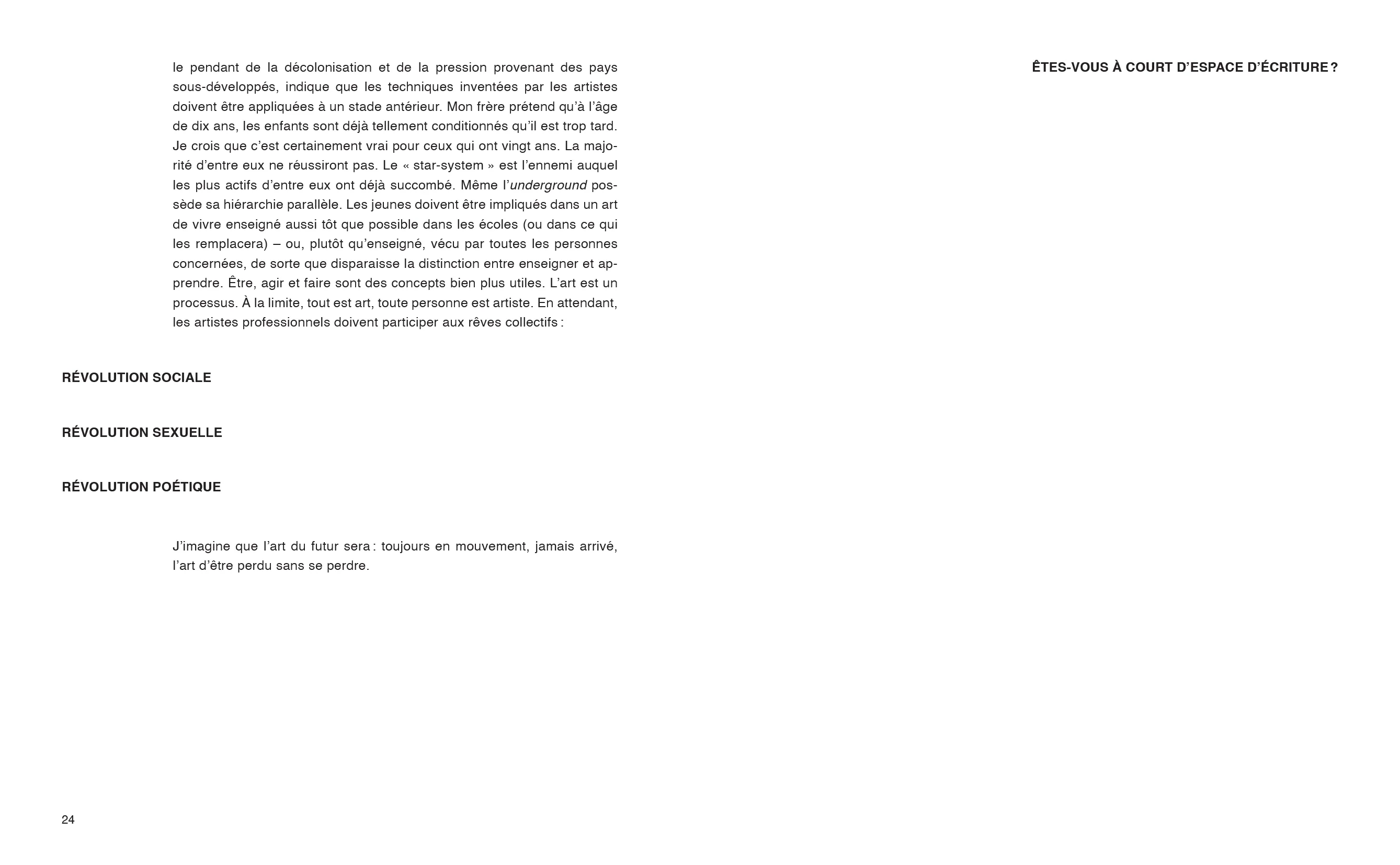 Robert Filliou - Enseigner et apprendre, arts vivants par Robert Filliou et le lecteur, s'il le désire avec la participation de John Cage, Benjamin Patterson, Allan Kaprow, Marcelle Filliou, Vera, Bjössi, Karl Rot, Dorothy Iannone, Diter Rot, Joseph Beuys - Image 14
