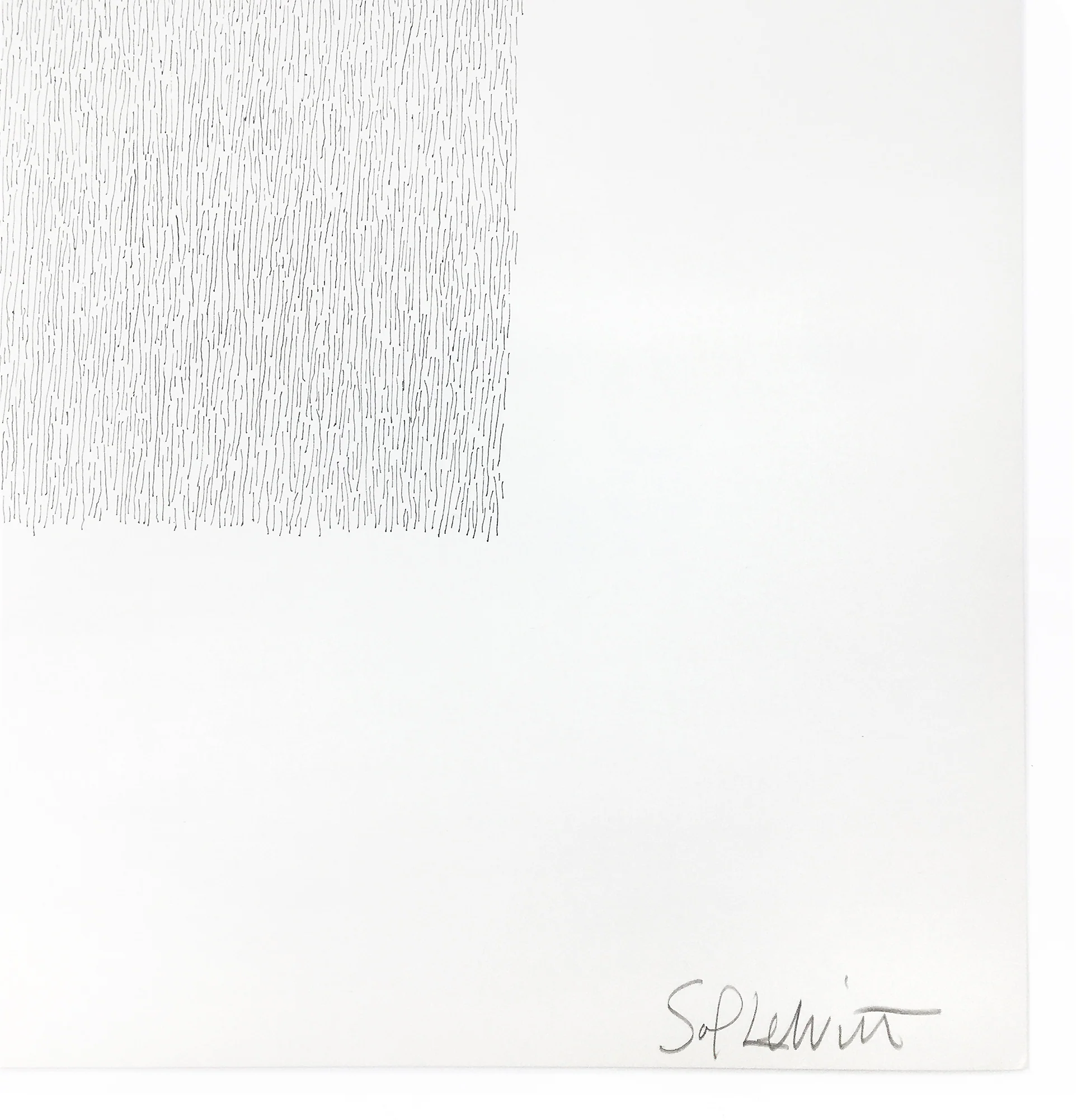 Sol LeWitt - Vertical lines, not touching, 1971 - Image 2