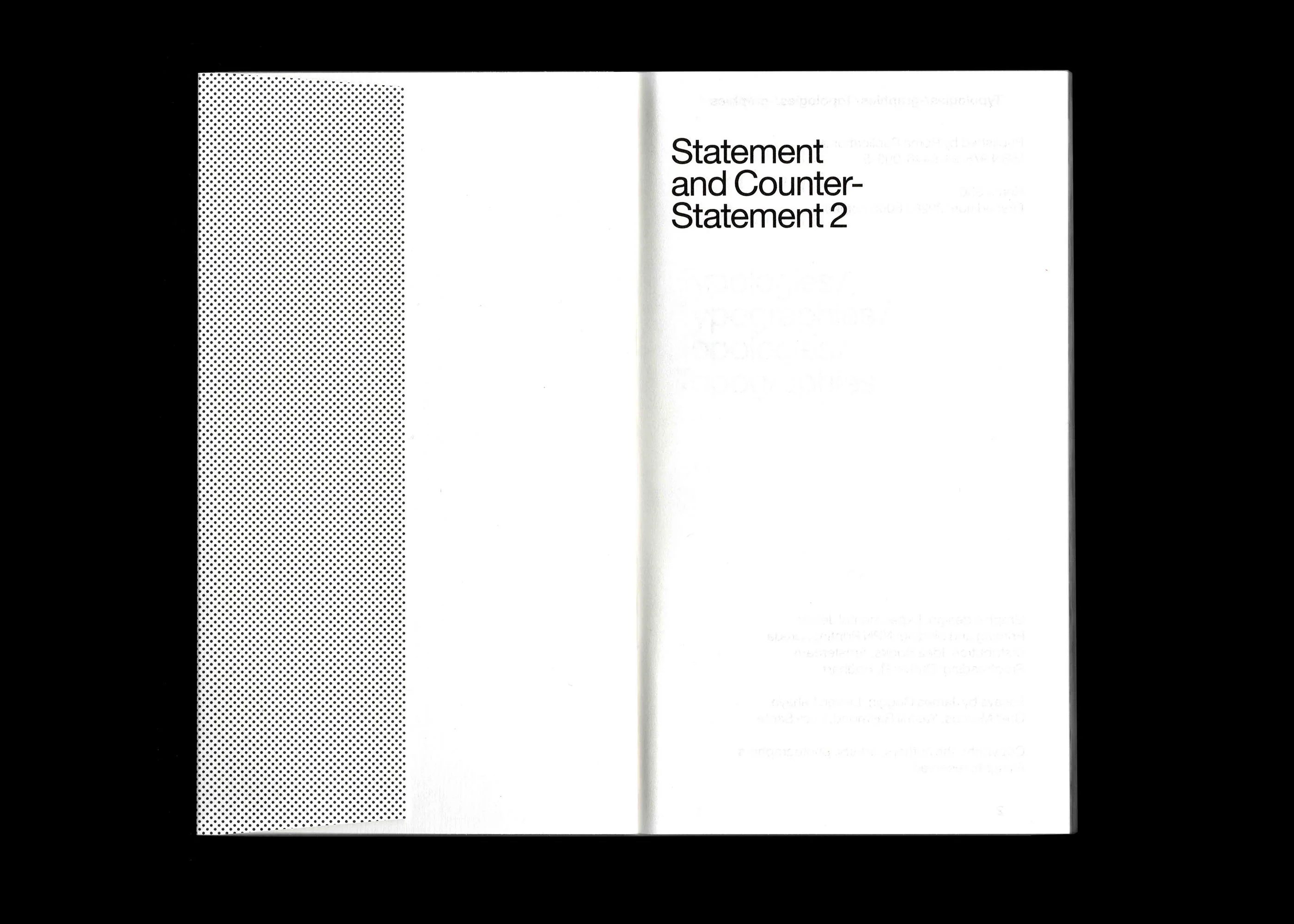 Statement and Counter-Statement 2: Typologies/Typographies/Topologies/Topographies (Notes on Experimental Jetset / Vol. 4) - Image 3