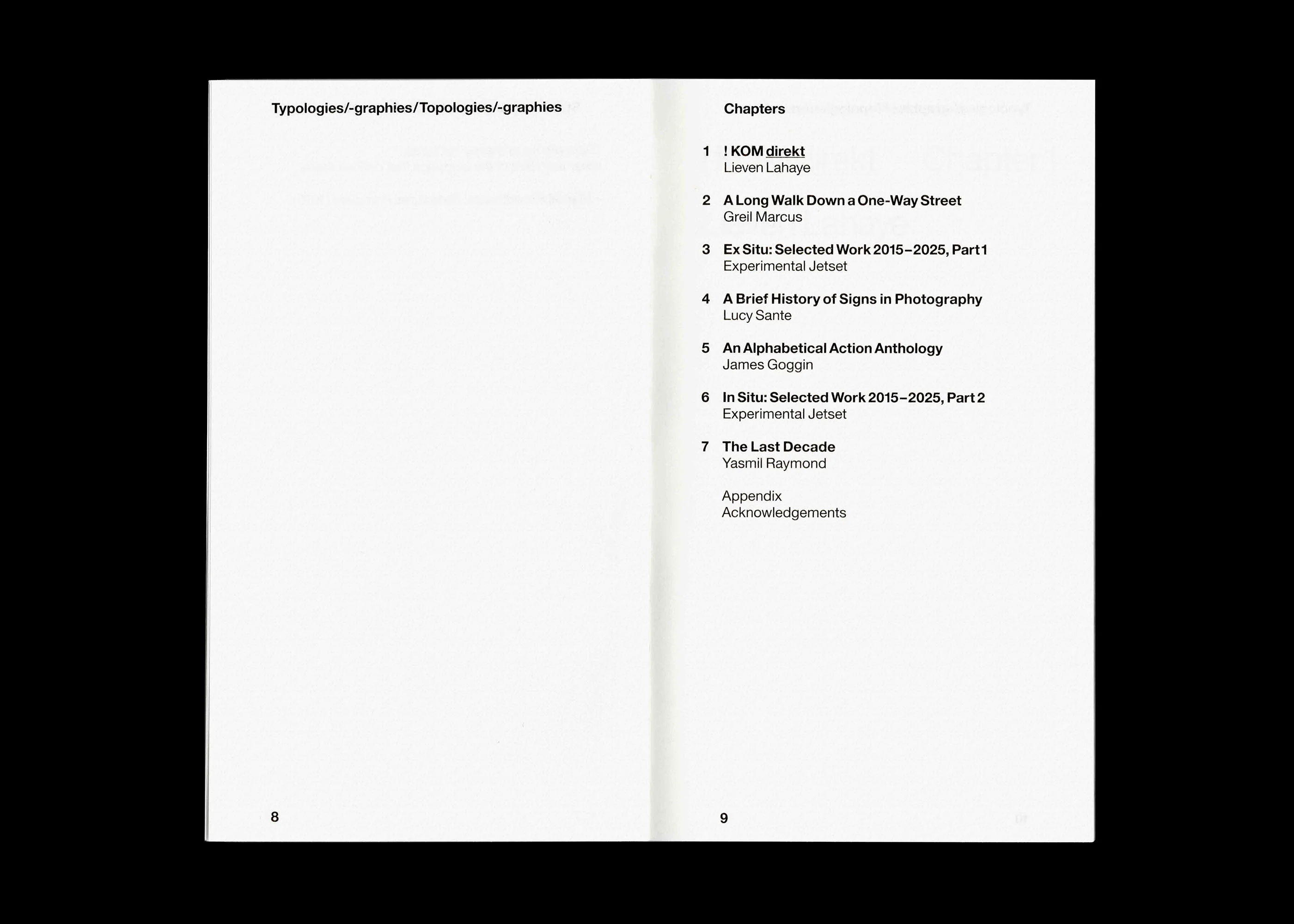 Statement and Counter-Statement 2: Typologies/Typographies/Topologies/Topographies (Notes on Experimental Jetset / Vol. 4) - Image 5