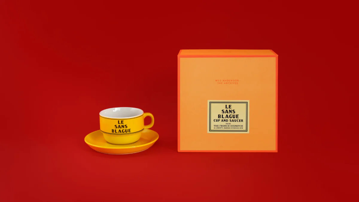Wes Anderson : The Archives "Le Sans Blague" Cup and Saucer - Image 2